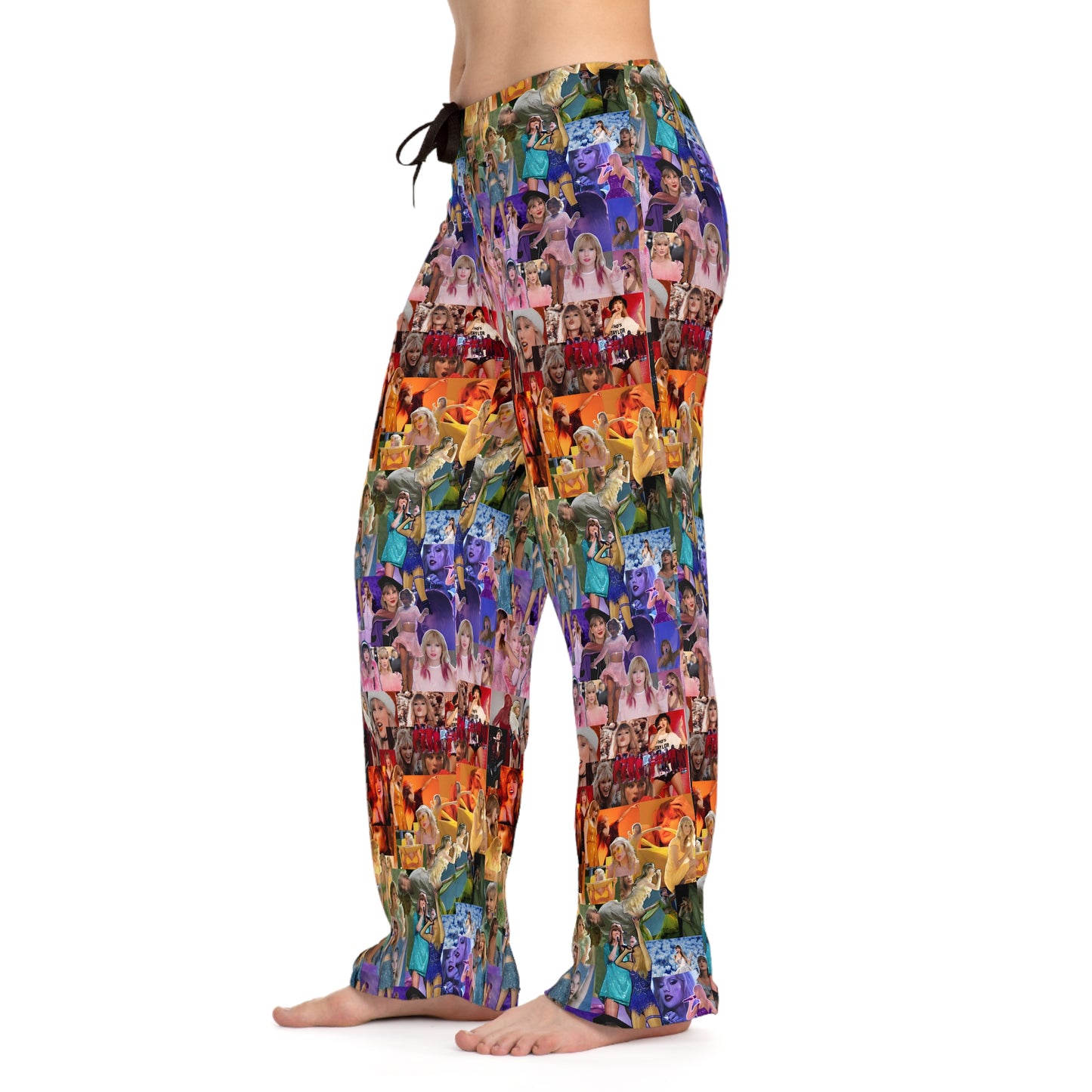 Taylor Swift Rainbow Photo Collage Women's Pajama Pants