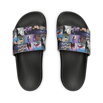 Olivia Rodrigo Album Cover Art Collage Men's Slide Sandals