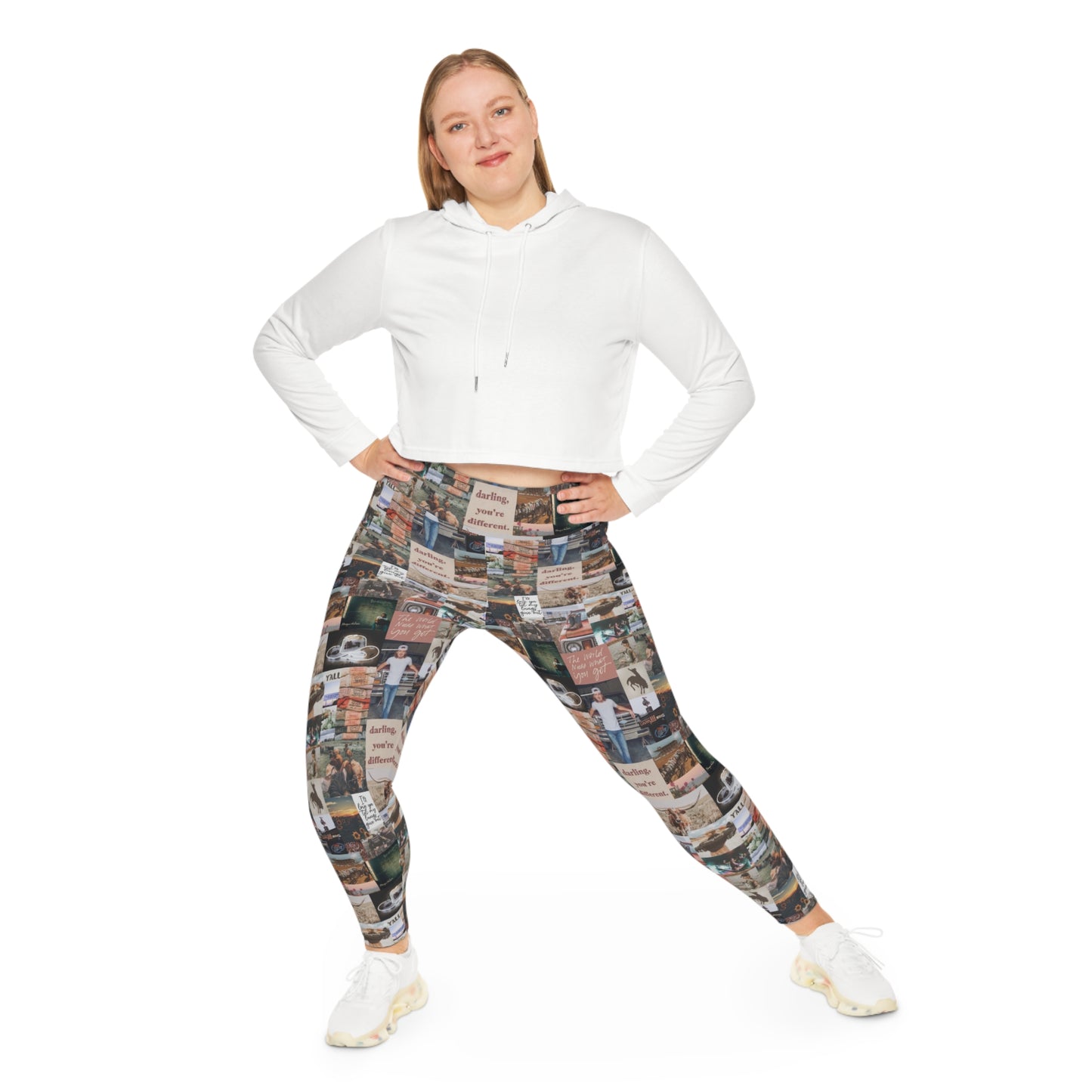 Morgan Wallen Darling You're Different Collage Plus Size Leggings