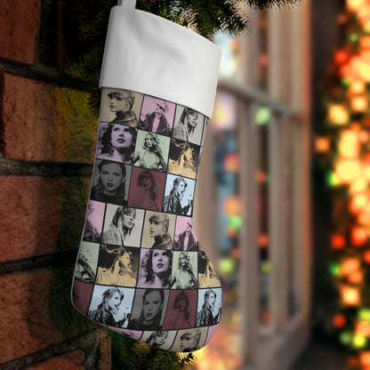 Taylor Swift Eras Collage Christmas Holiday Stocking