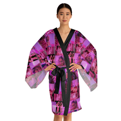 Ariana Grande 7 Rings Collage Long Sleeve Kimono Robe