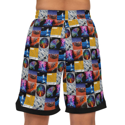 Muse Album Cover Collage Basketball Rib Shorts