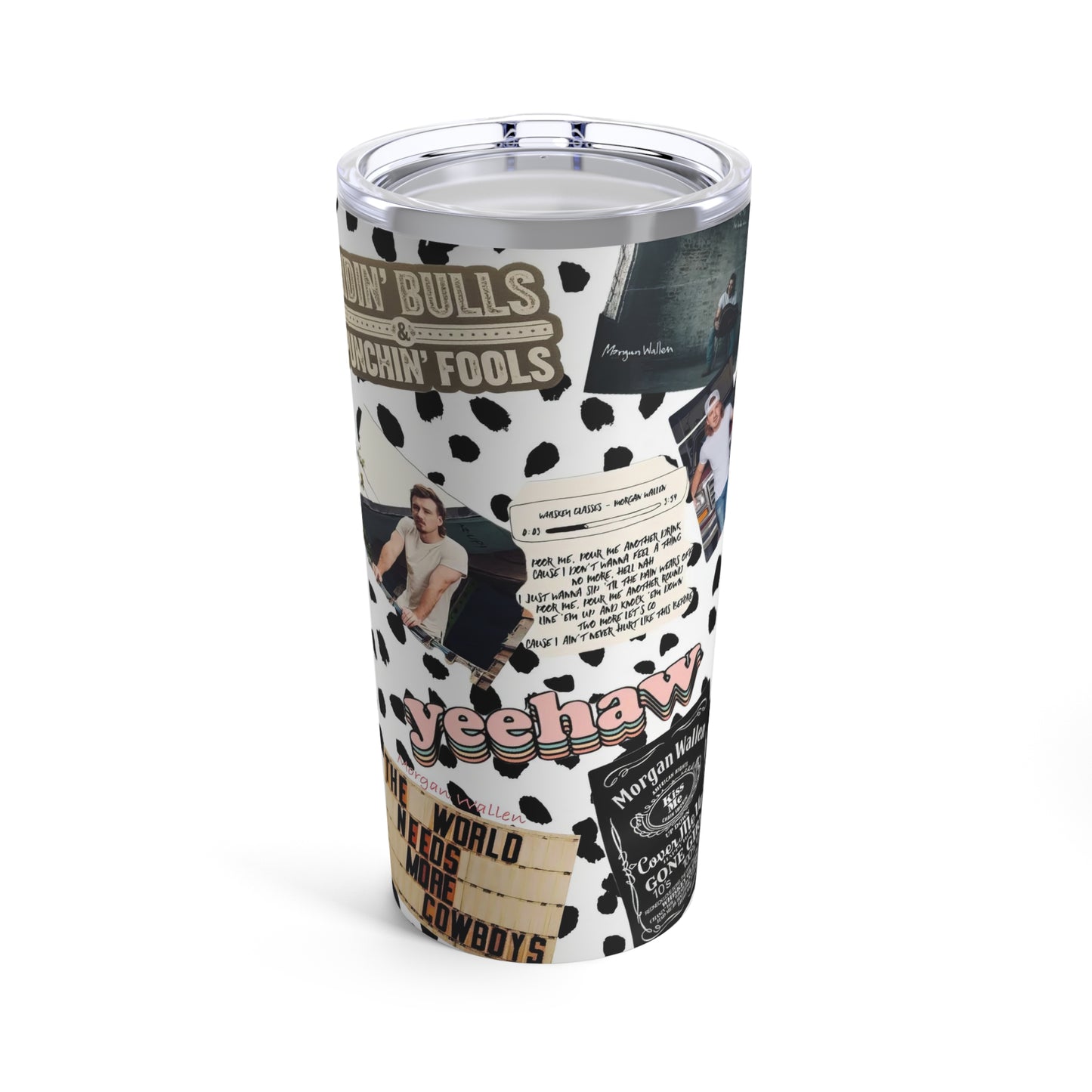 Morgan Wallen Yeehaw Collage Tumbler 20oz