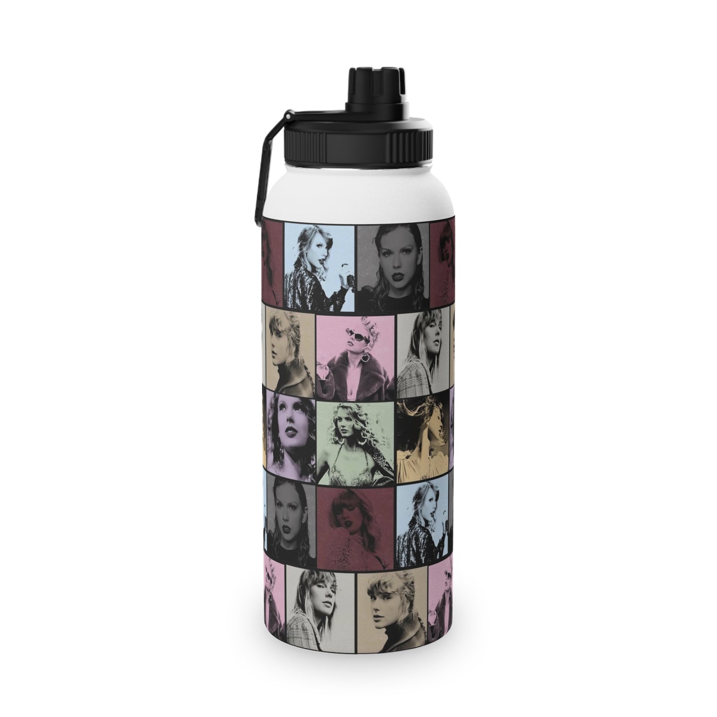 Taylor Swift Eras Collage Stainless Steel Sports Lid Water Bottle