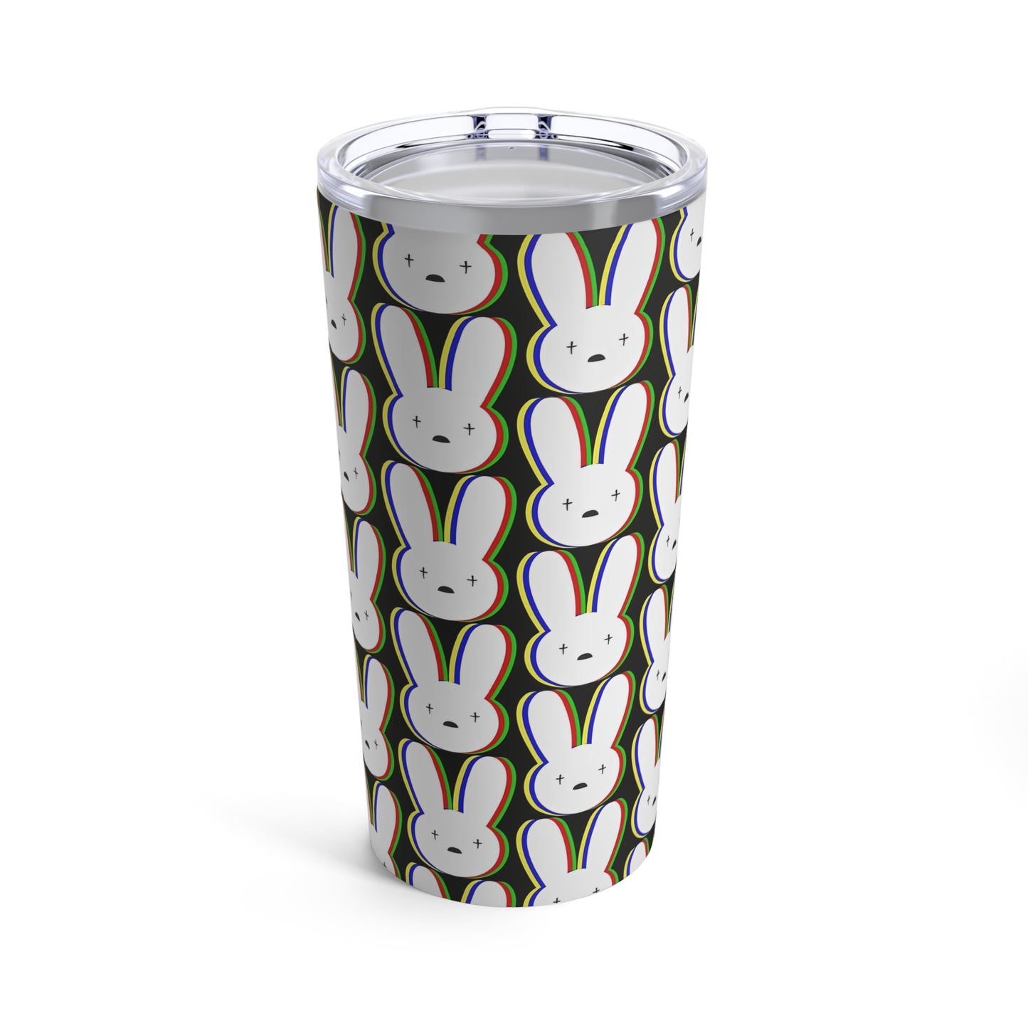 Bad Bunny Logo Pattern Tumbler 20oz