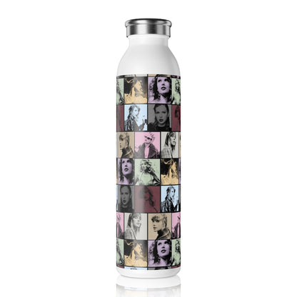 Taylor Swift Eras Collage Slim Water Bottle