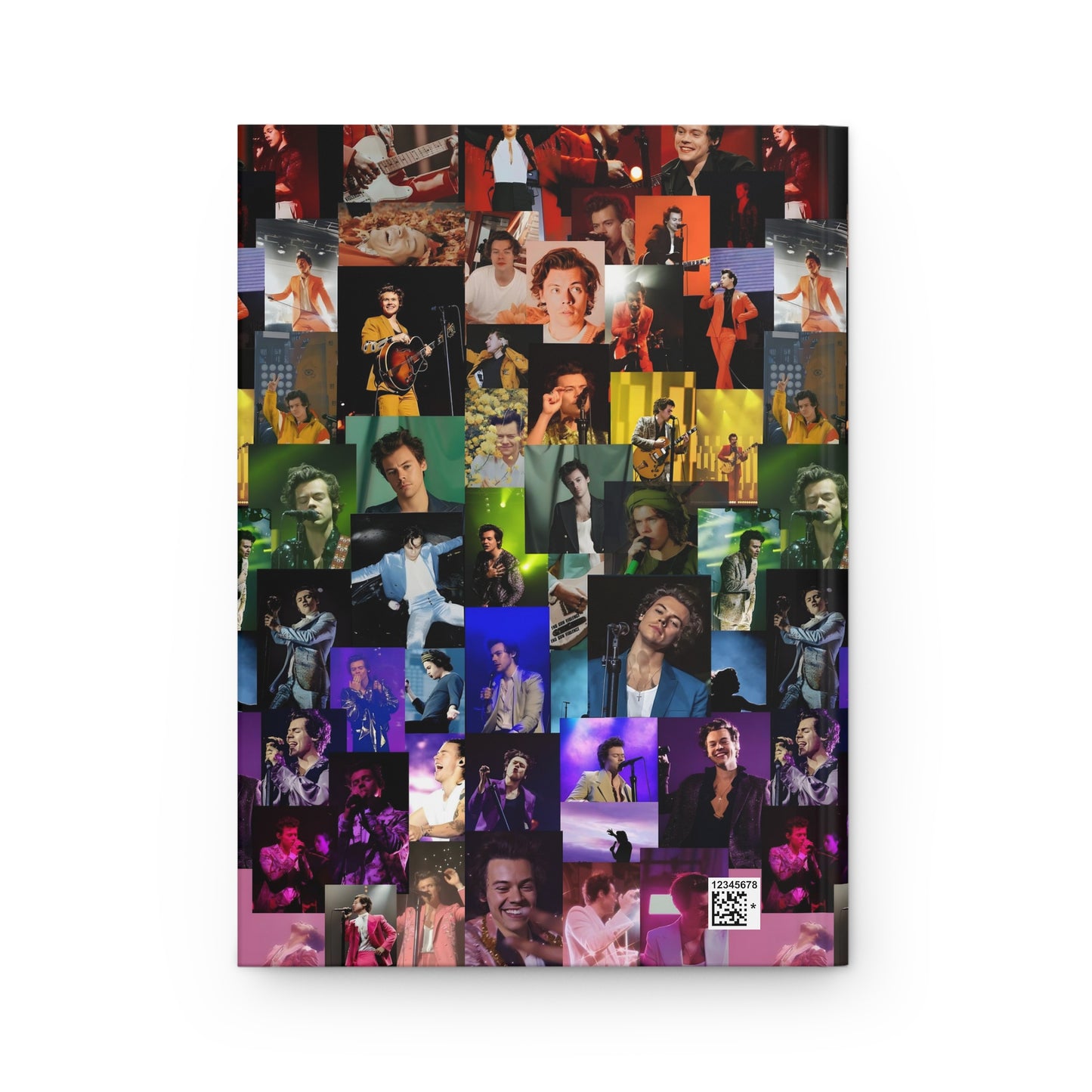 Harry Styles Rainbow Photo Collage Hardcover Journal