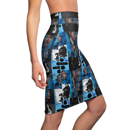 Ed Sheeran Divide Mosaic Women's Pencil Skirt