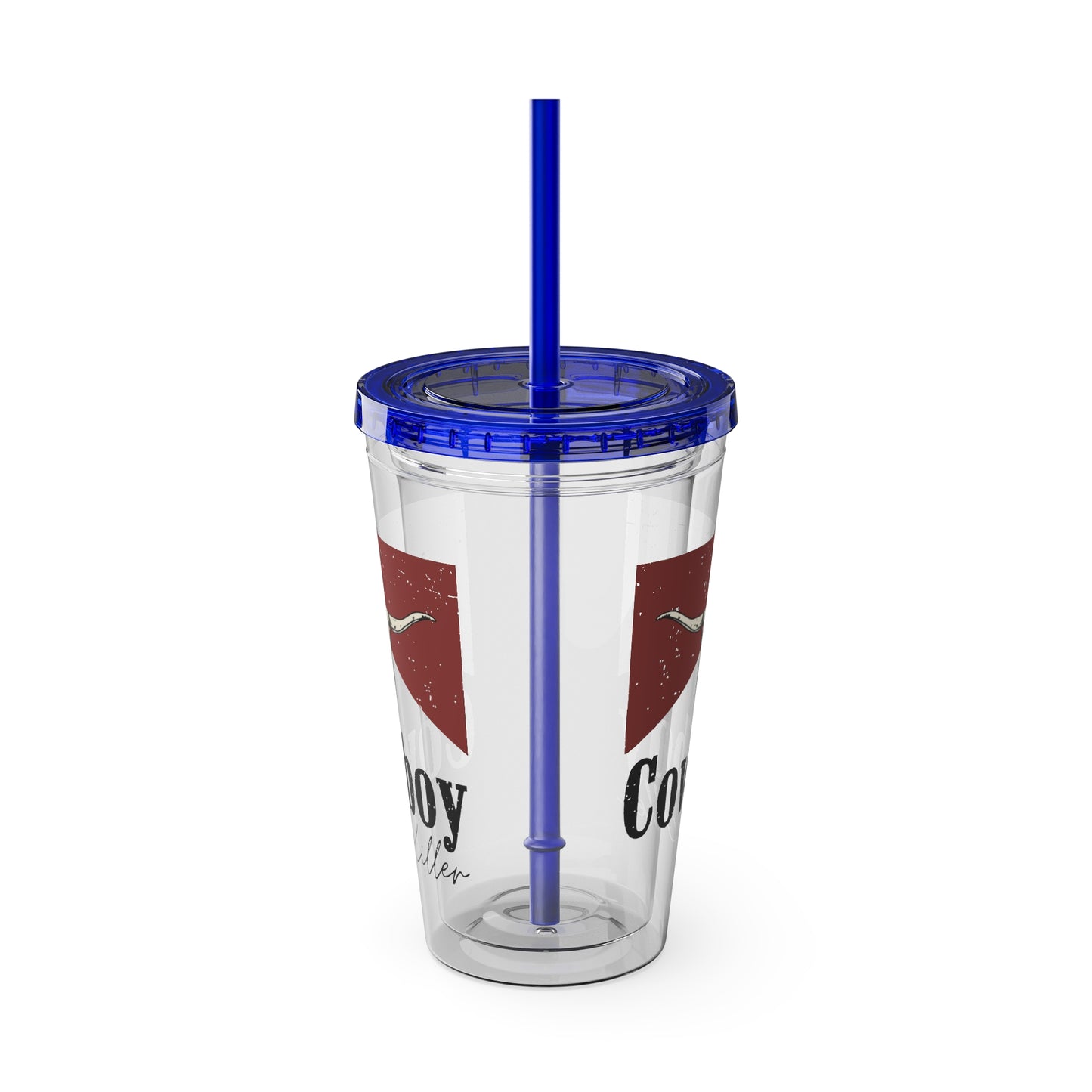 Morgan Wallen Cowboy Killer Sunsplash Tumbler with Straw