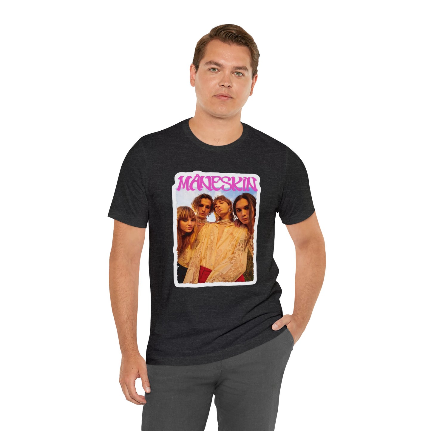 Måneskin Group Photo Unisex Jersey Short Sleeve Tee Shirt