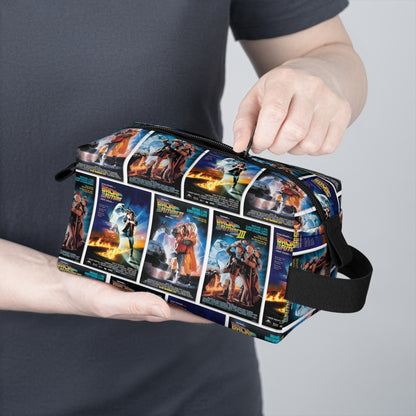 Back To The Future Movie Posters Collage Toiletry Bag