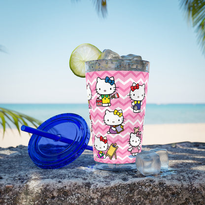 Hello Kitty Playtime Collage Sunsplash Tumbler with Straw