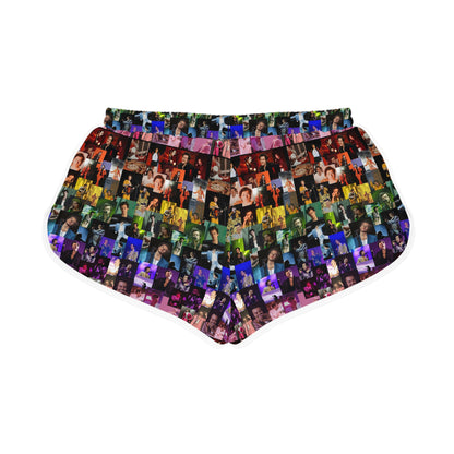 Harry Styles Rainbow Photo Collage Women's Relaxed Shorts