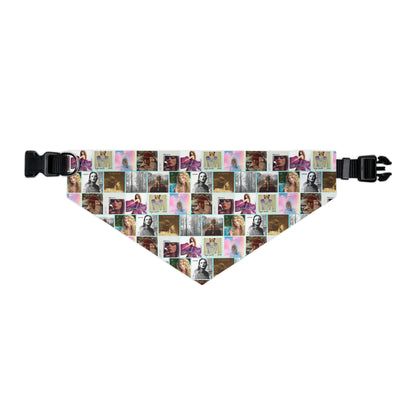 Taylor Swift Album Art Collage Pattern Pet Bandana Collar