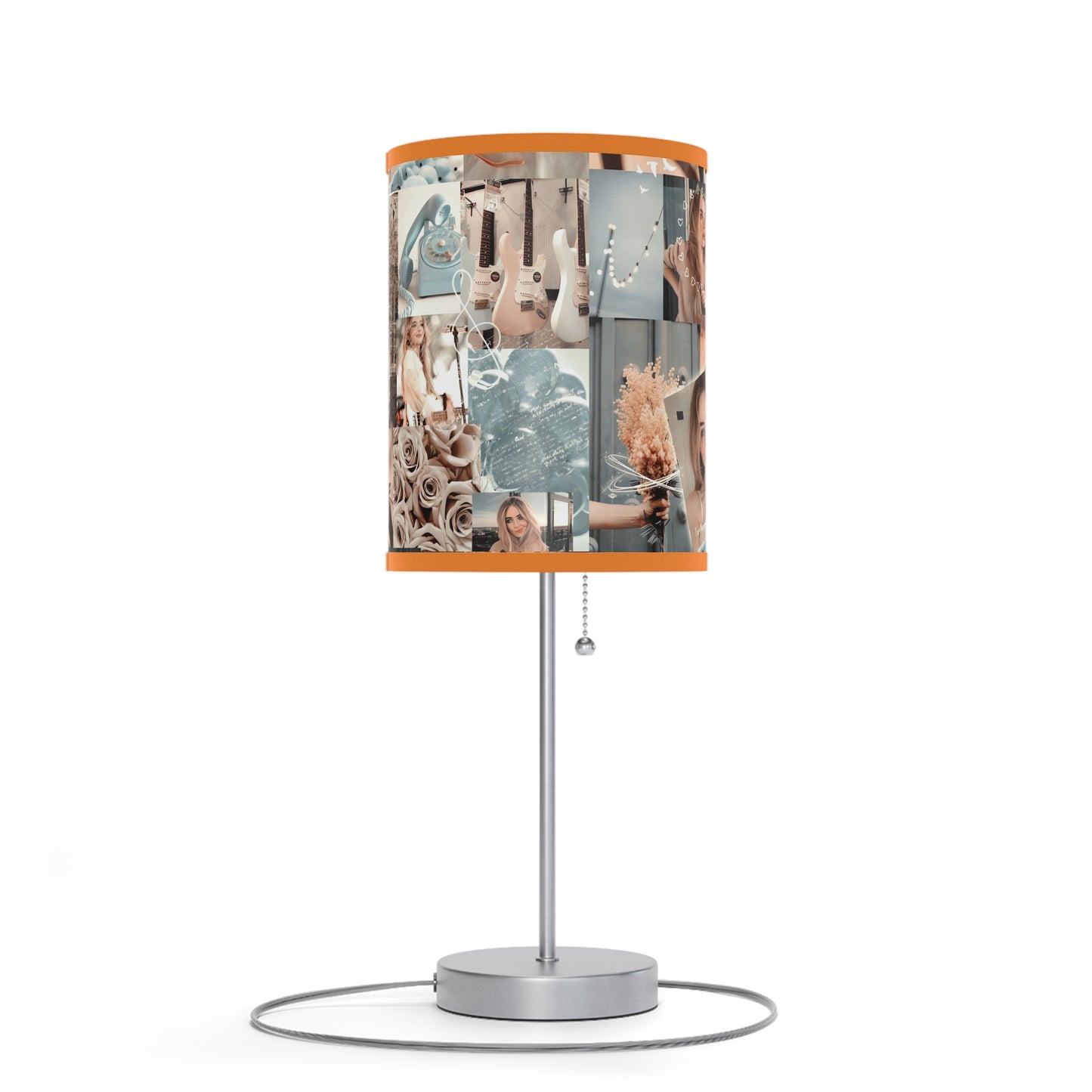 Sabrina Carpenter Peachy Princess Collage Lamp on a Stand