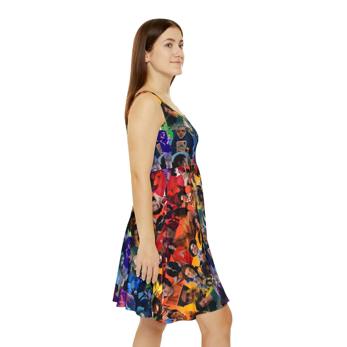 Conan Grey Rainbow Photo Collage Women's Skater Dress