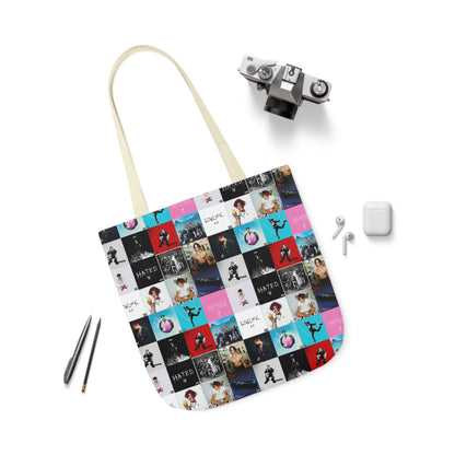 YUNGBLUD Album Cover Art Collage Polyester Canvas Tote Bag