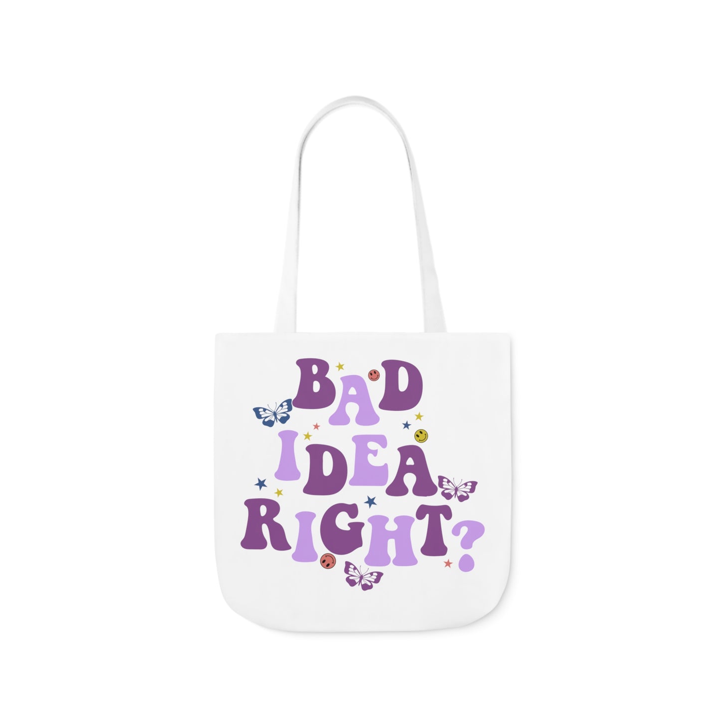 Olivia Rodrigo Bad Idea Right? Polyester Canvas Tote Bag