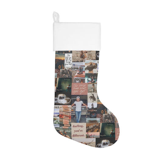 Morgan Wallen Darling You're Different Collage Christmas Holiday Stocking