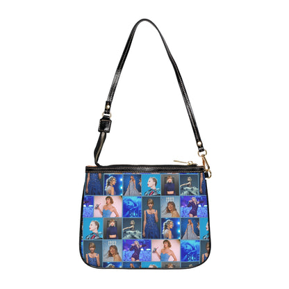 Taylor Swift Blue Aesthetic Collage Small Shoulder Bag