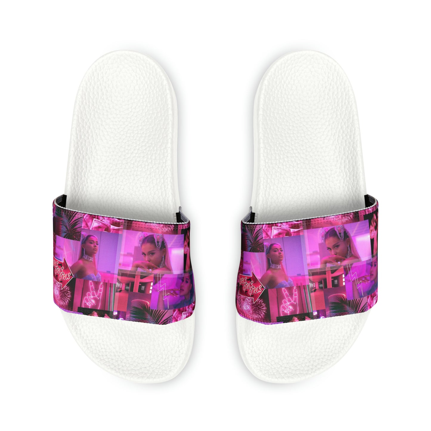 Ariana Grande 7 Rings Collage Women's Slide Sandals