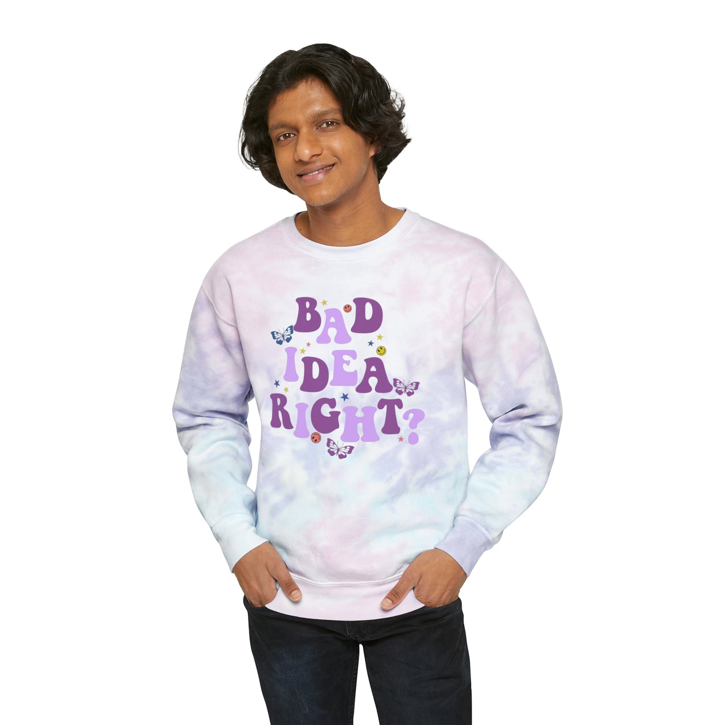 Olivia Rodrigo Bad Idea Right? Unisex Tie-Dye Sweatshirt