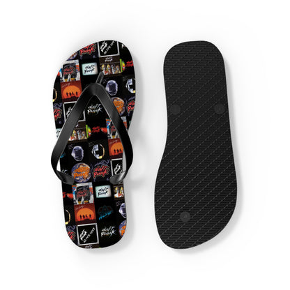 Daft Punk Album Cover Art Collage Flip Flops