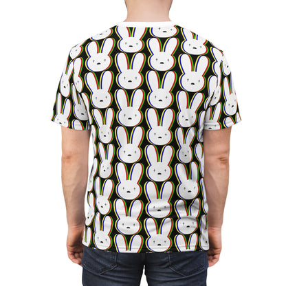 Bad Bunny Logo Pattern Unisex Tee Shirt