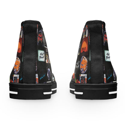 Daft Punk Album Cover Art Collage Women's High Top Sneakers