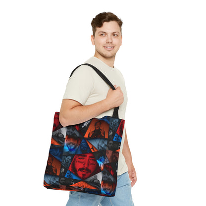 Post Malone Crystal Portaits Collage Tote Bag