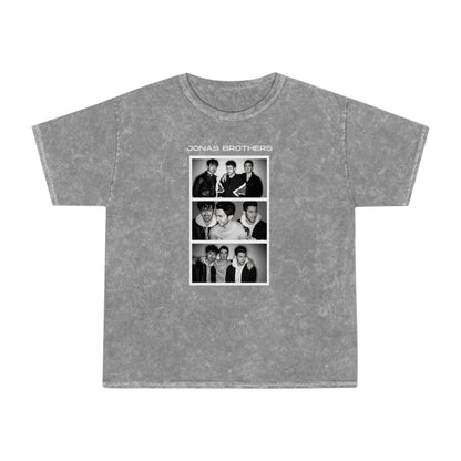 Jonas Brothers Photo Booth Unisex Mineral Wash Vintage Tee Shirt