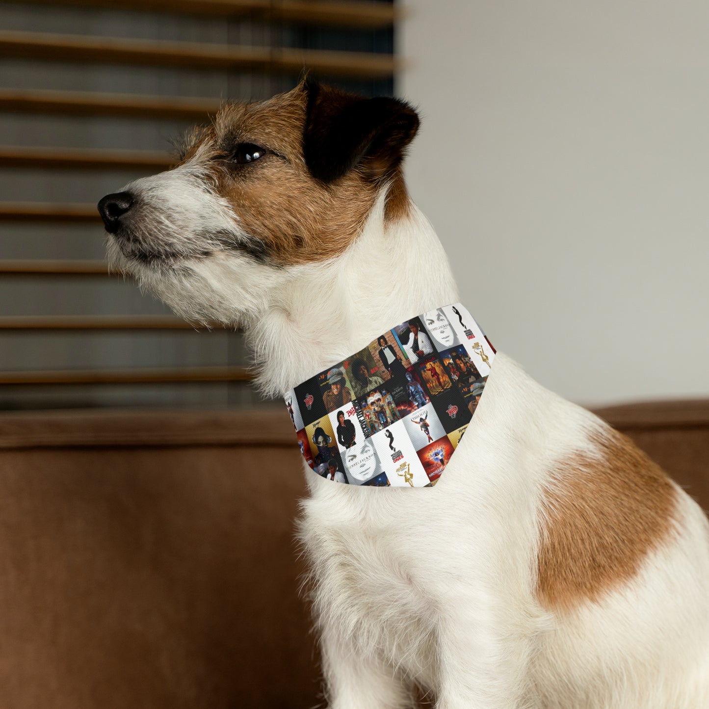 Michael Jackson Album Cover Collage Pet Bandana Collar