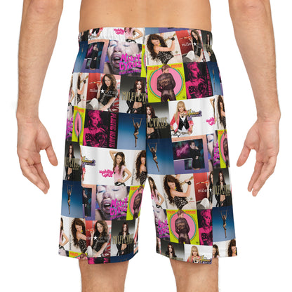 Miley Cyrus Album Cover Collage Basketball Shorts