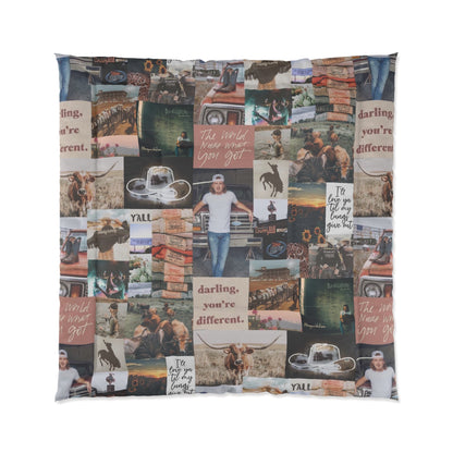Morgan Wallen Darling You're Different Collage Comforter