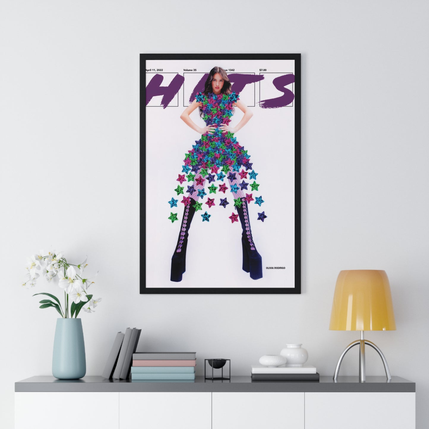 Olivia Rodrigo Hits Magazine Cover Framed Print