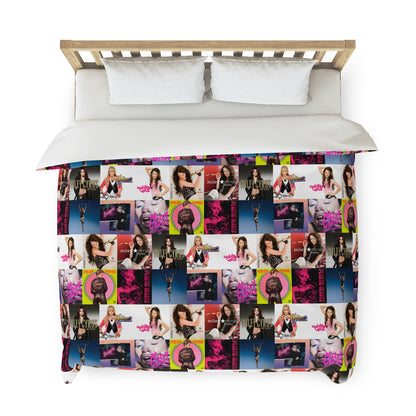 Miley Cyrus Album Cover Collage Duvet Cover