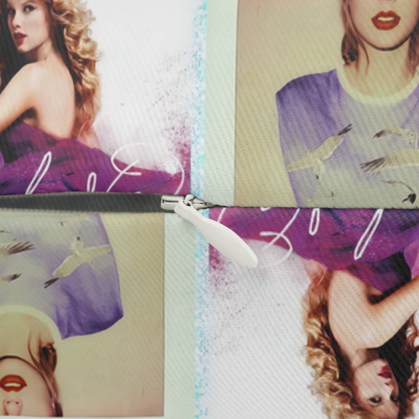 Taylor Swift Album Art Collage Pattern Polyester Lumbar Pillow