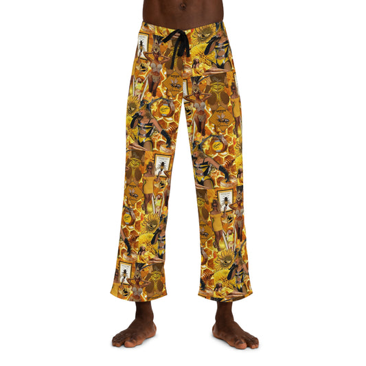Beyoncè Yellow Queen Bee Collage Men's Pajama Pants