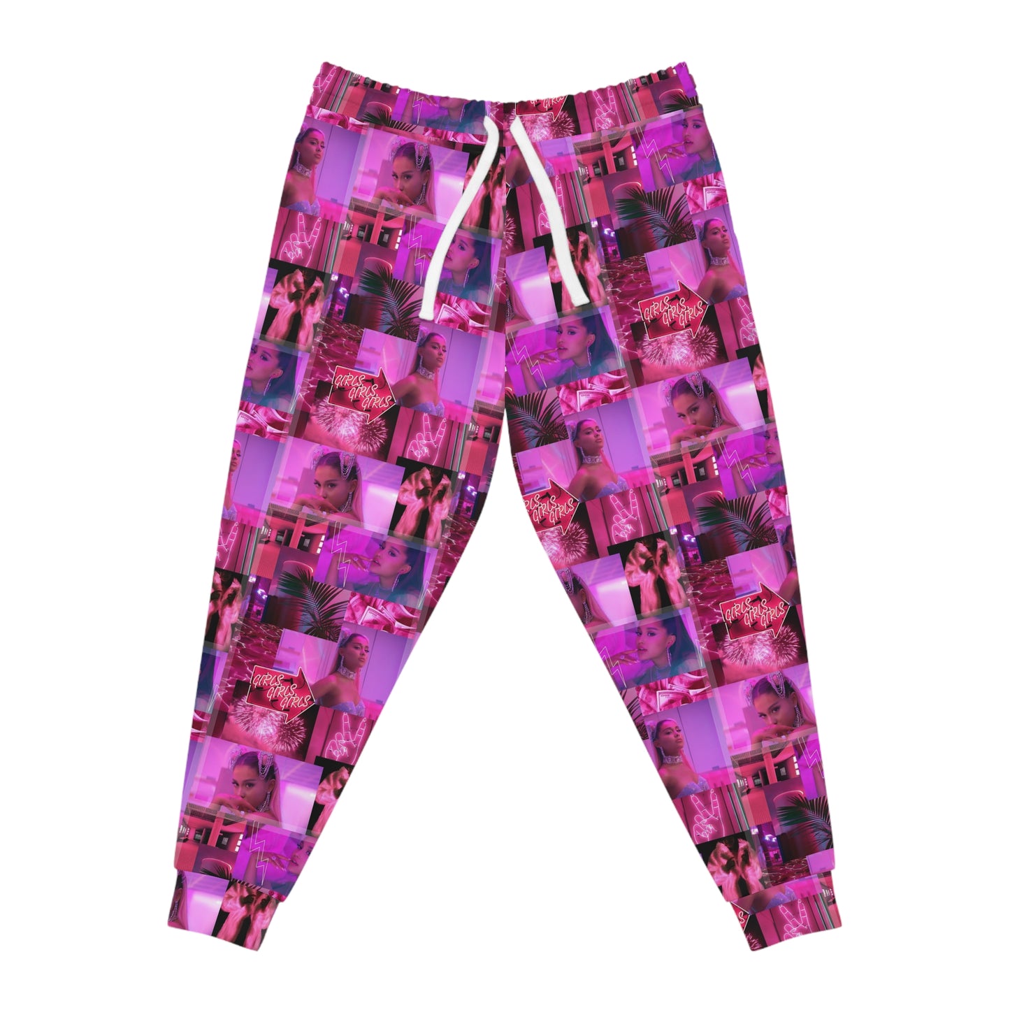 Ariana Grande 7 Rings Collage Athletic Jogger Sweatpants