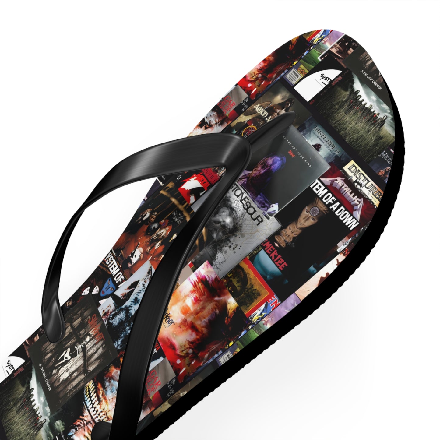 Slipknot Chaotic Album Art Collage Flip Flops