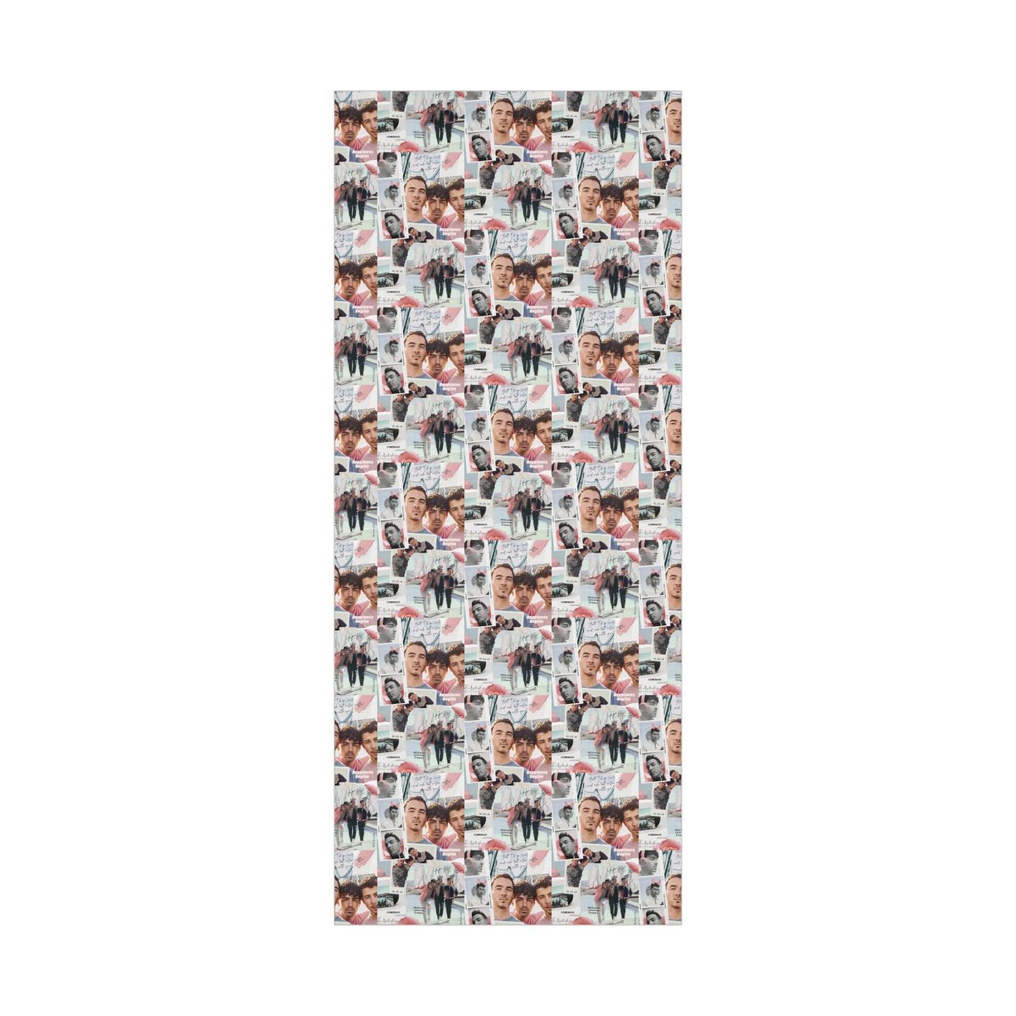 Jonas Brother Happiness Begins Collage Gift Wrap Paper