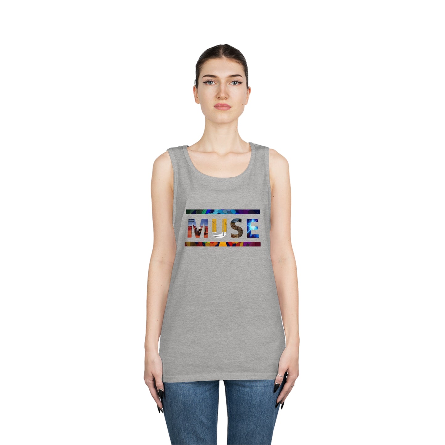 Muse Album Art Letters Unisex Heavy Cotton Tank Top