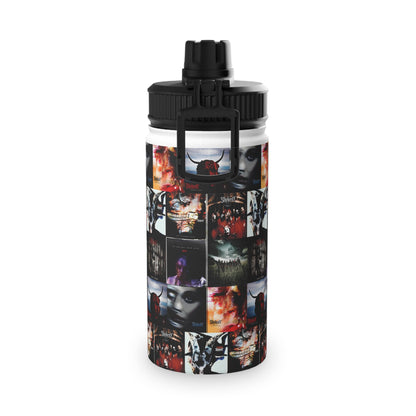 Slipknot Album Art Collage Stainless Steel Sports Lid Water Bottle