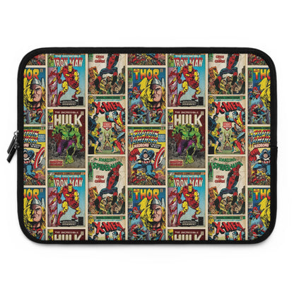 Marvel Comic Book Cover Collage Laptop Sleeve