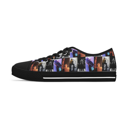 Post Malone On Tour Collage Women's Low Top Sneakers