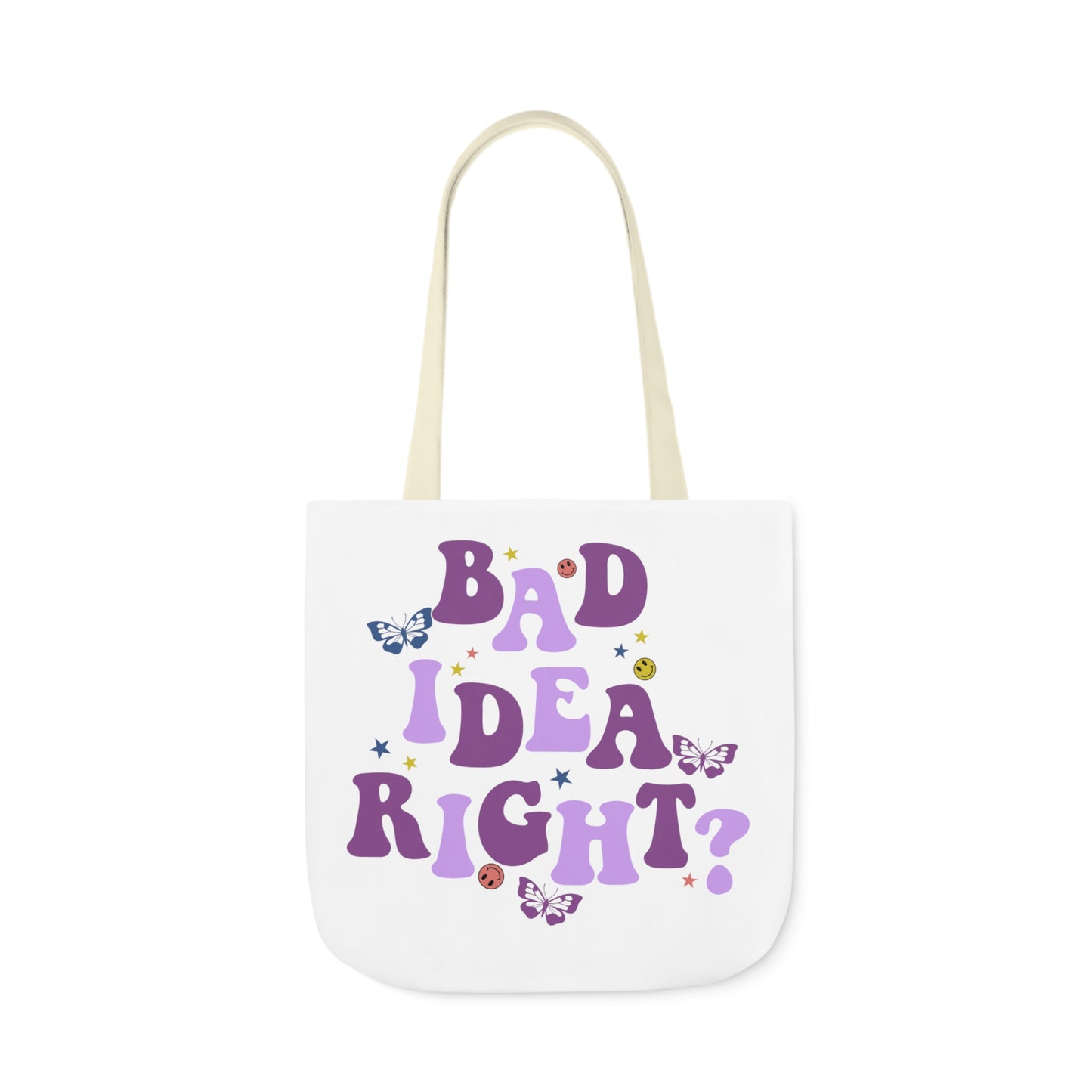 Olivia Rodrigo Bad Idea Right? Polyester Canvas Tote Bag