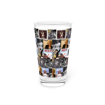 Lana Del Rey Album Cover Collage Pint Glass