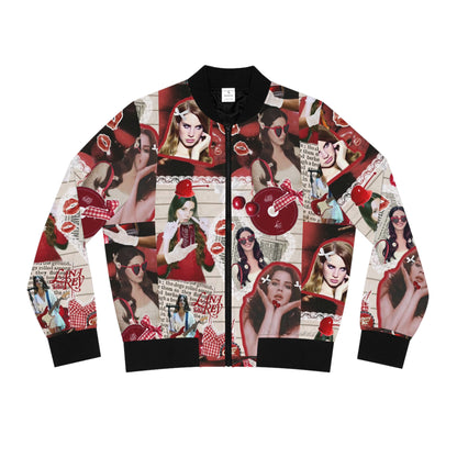 Lana Del Rey Cherry Coke Collage Women's Bomber Jacket