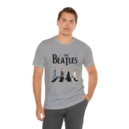 The Beatles Abbey Road Santas Unisex Jersey Short Sleeve Tee Shirt