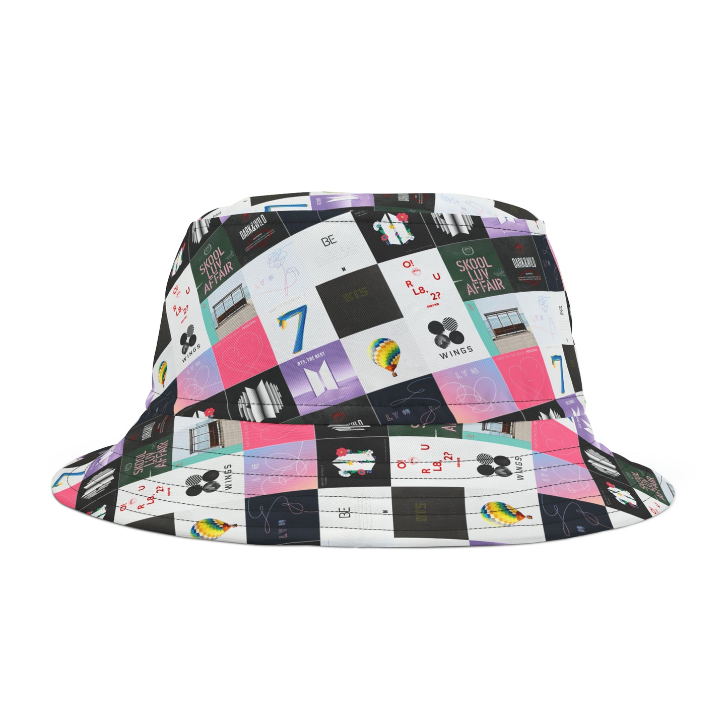 BTS Album Cover Collage Bucket Hat